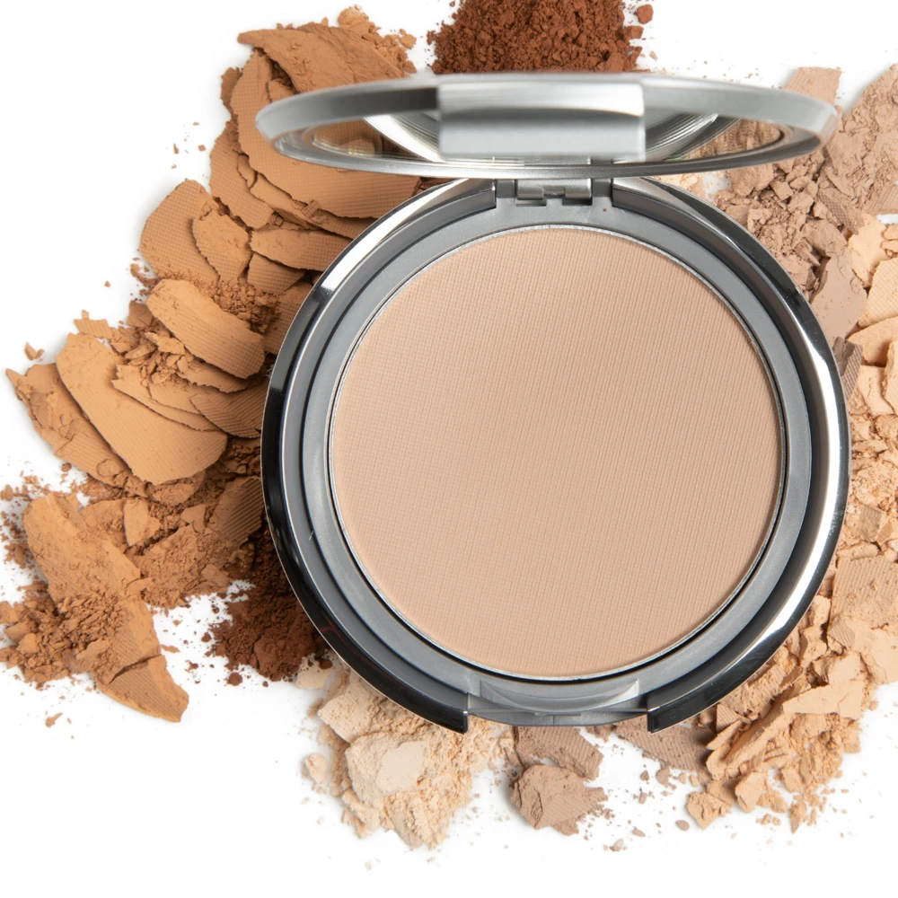 Dual Finish abierto con texturas de polvo compacto